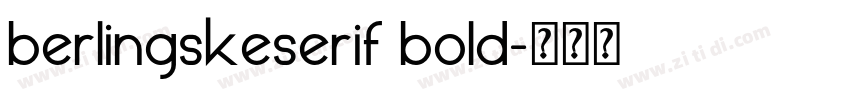 berlingskeserif bold字体转换